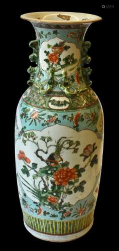 Cina vaso in porcellana dipinta a motivi vegetali    China p...