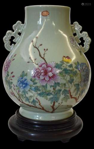 Cina vaso in porcellana policroma decorata con    China poly...