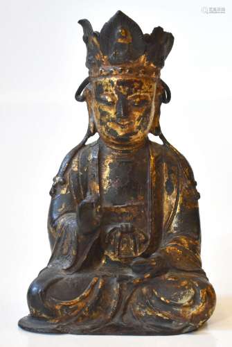 Cina buddha in bronzo dorato    China buddha in gilded bronz...