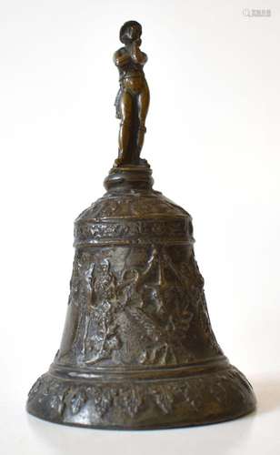 campanello in bronzo sec.XVI arte veneta h 15,8    bell in b...