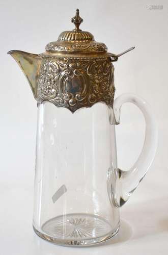 caraffa in cristallo e argento, Londra    crystal and silver...