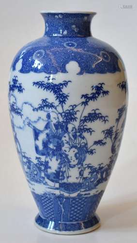 Giappone vaso in porcellana bianca e blu, epoca    Japan blu...