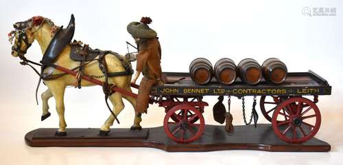 modellino carro della birra sec.XIX    model beer wagon 19th...