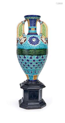 A MONUMENTAL ALHAMBRA STYLE VASE, 19TH CENTURY, SPAIN