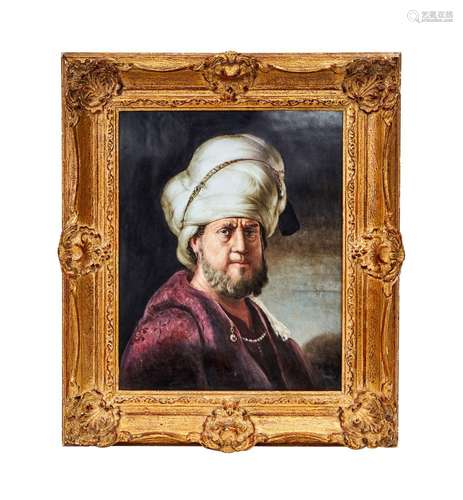 A PORTRAIT OF A MAN IN ORIENTAL GARMENT, 19TH CENTURY PROBAB...