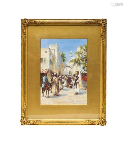 ORIENTALIST, WATERCOLOUR, NORTH AFRICA, SIGNED