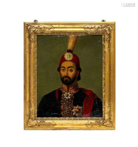 AN OTTOMAN PORTRAIT OF SULTAN ABDULMEJID I, OIL ON CANVAS, 1...