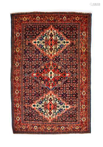 AN ORIENTAL PERSIAN SENNEH RUG