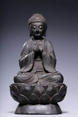 Bronze statue of Sakyamuni Buddha