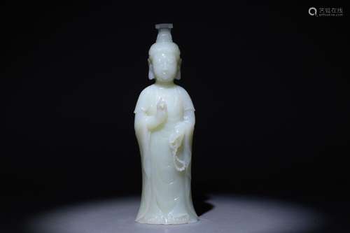 Hetian jade Guanyin ornaments