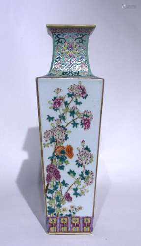 Pastel floral square bottle