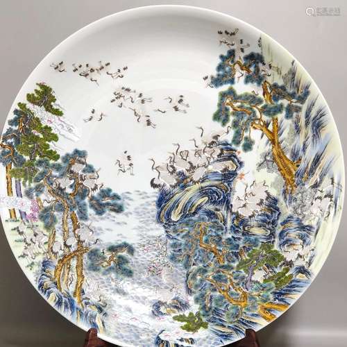 Pastel Baihe Picture Plate