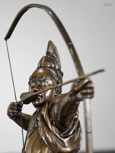 YOSHIMITSU: A BRONZE FIGURE OF AN ARCHER