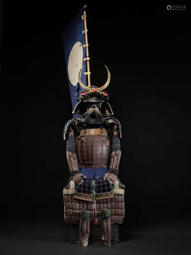 A SUIT OF ARMOR WITH A KOBOSHI KABUTO