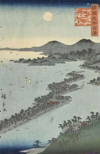 Utagawa Hiroshige II (1826-1869), Japon Estampe oban tate-e ...