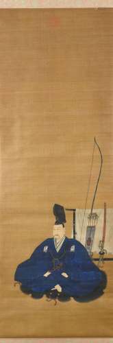 Portrait de Kusunoki Masashige (1294-1336), Japon, XIXe sièc...