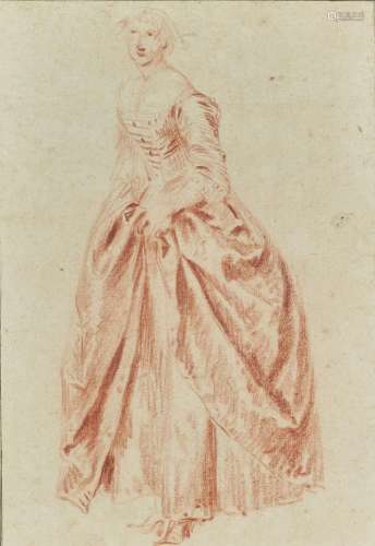 Nicolas LANCRET (Paris 1690-1743)
Jeune femme soulevant