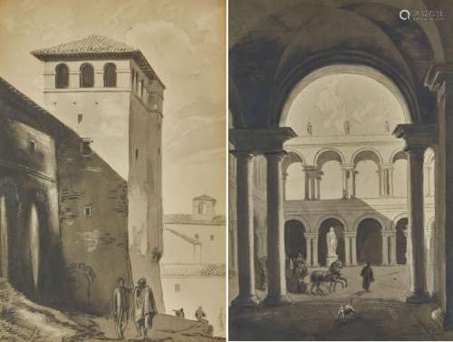 Luigi FIORONI (1795-1864)
Palazzo Ruspoli
Intérieur du