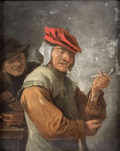 Dans le goût de David TENIERS
Fumeurs
Cuivre
Haut. : 21