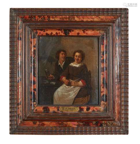 Attribué à Egbert Van HEEMSKERK II (1645-1704)
Couple d