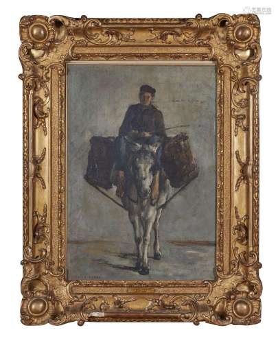 Julien DUPRÉ (1851-1910)
Retour du marché
Huile sur toi