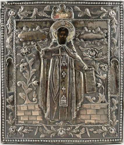 Icône de Saint Alexandre de Svir, moine et higoumène ru