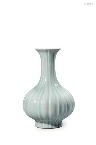 A CELADON GREEN VASE