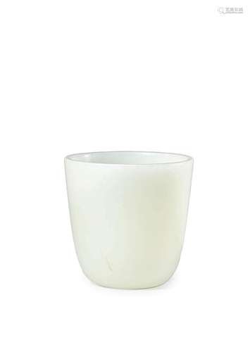 A WHITE JADE CUP