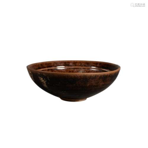 A JIZHOU KILN LEAF BOWL