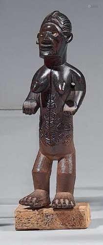 * Statuette Bembé (Congo)
Le personnage féminin est rep