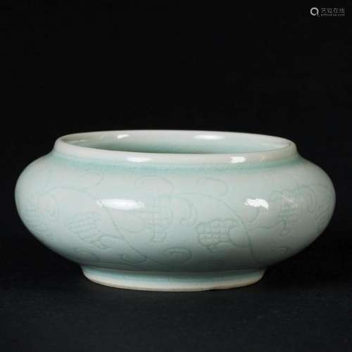 Tuschgefäß mit Qingbai Glasur, China, Qing-Dynastie, 19. Jah...