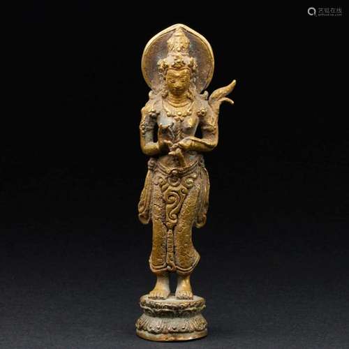 Alte Figur der Dewi Sri, Indonesien, Majapahit, wohl 15. Jah...