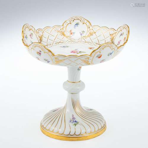 Tafelaufsatz Streublümchen. Meissen 1850-1924.