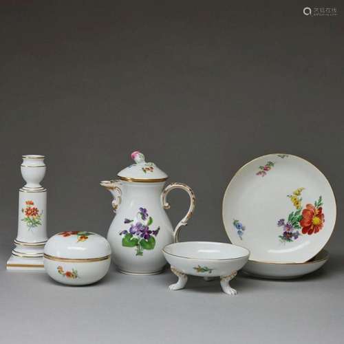 6 Teile. Meissen 1850-1986.