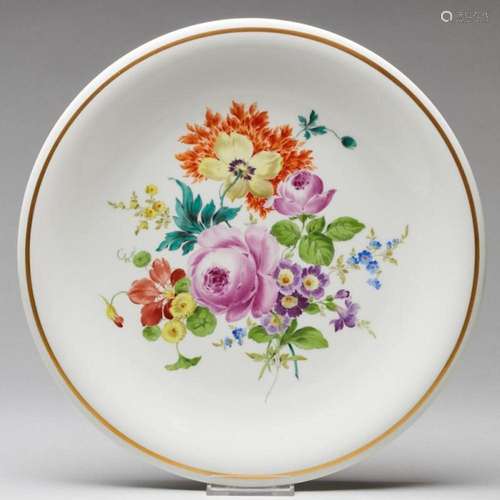 Wandteller - Blumenbukett. Meissen 1972-1980.