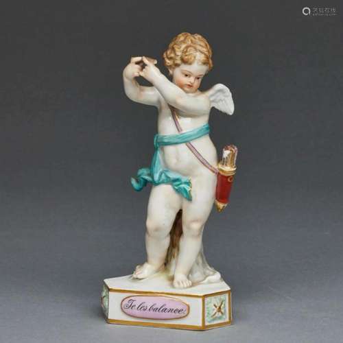 Devisenkind Je les balance. Meissen 1850-1924.