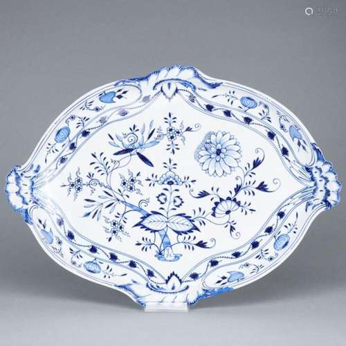 Tablett - Zwiebelmuster. Meissen 1888-1924.