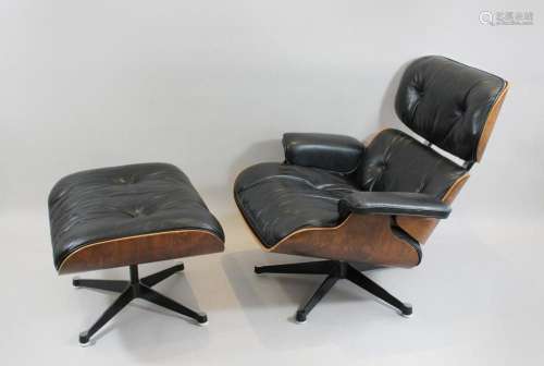 Eames Lounge Chair mit Ottomane