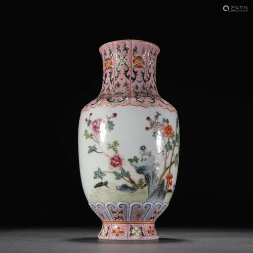 Pastel Floral Poetry Vase