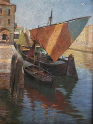 Franz Hoffmann, Venedig, Öl auf Leinwand