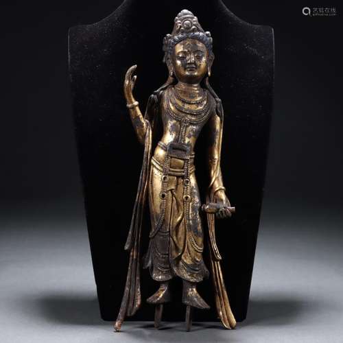 Gilt Bronze Statue of Avalokitesvara