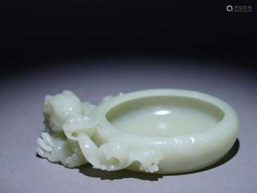 Washed Hetian Jade Dragon