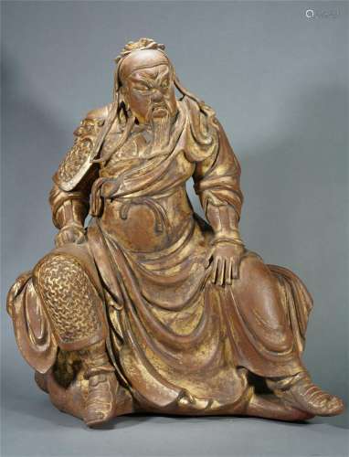 A Carved Aloeswood Guandi