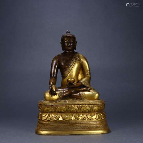 : gold Buddha statuesSize: 19.1 cm wide and 13.6 cm high 26 ...