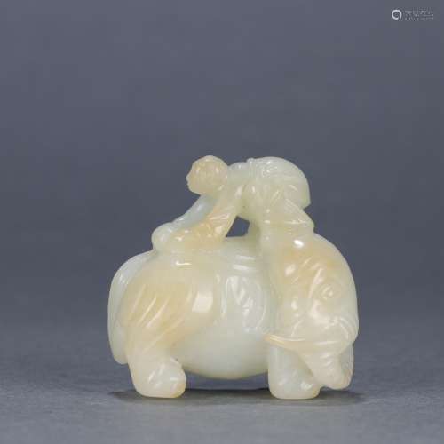 : hetian jade the boy washed like the piecesSize: 4.4 cm wid...