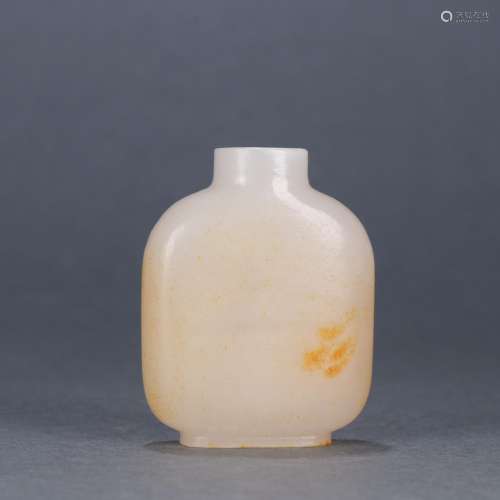 : hetian jade snuff bottlesSize: 4.3 cm wide and 1.8 cm high...