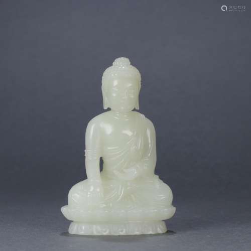 : hetian jade BuddhaSize: 5.8 cm wide and 2.5 cm high 8.7 cm...