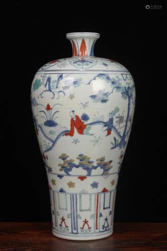 jiajing figure mei bottle - stories of blue and white color ...