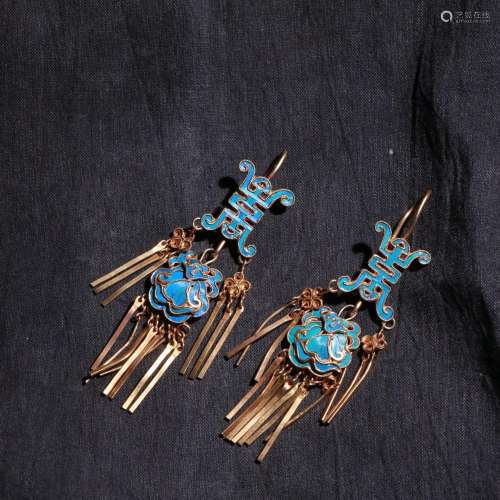 Silver and gold point cui live tassel earringsEarrings the p...