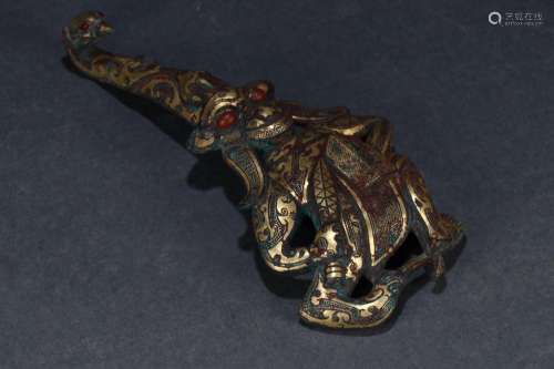 : benevolent hook of gold or silverSize: 16.5 cm wide and 7....